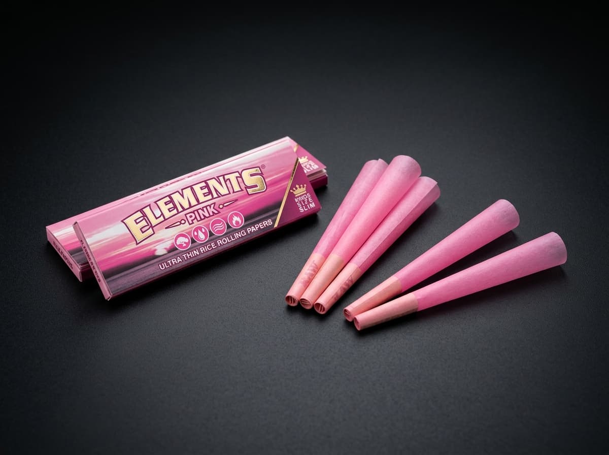 Elements Pink Ultra-Thin Papers (1¼ Regular Size)