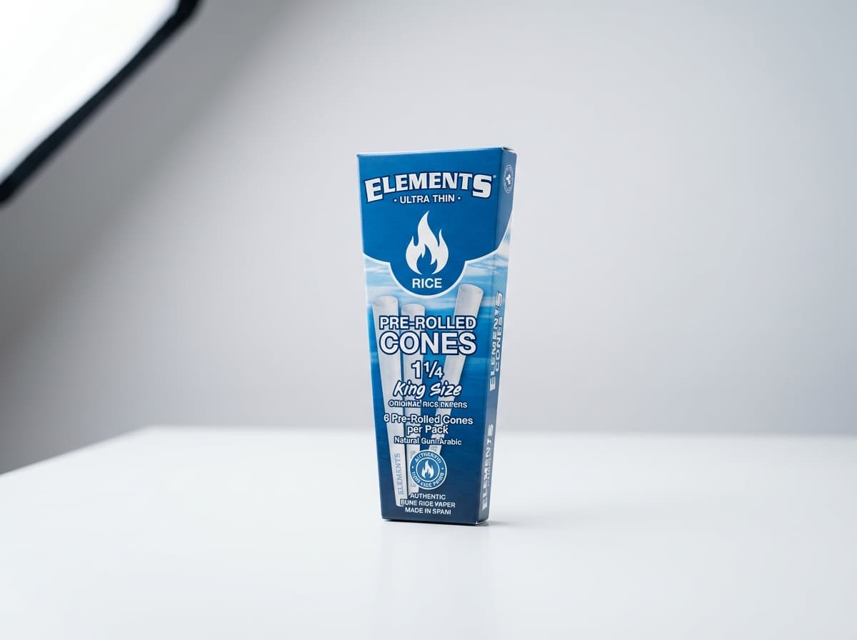 Elements Pre-Rolled Rice Cones (King Size 3-Pack)