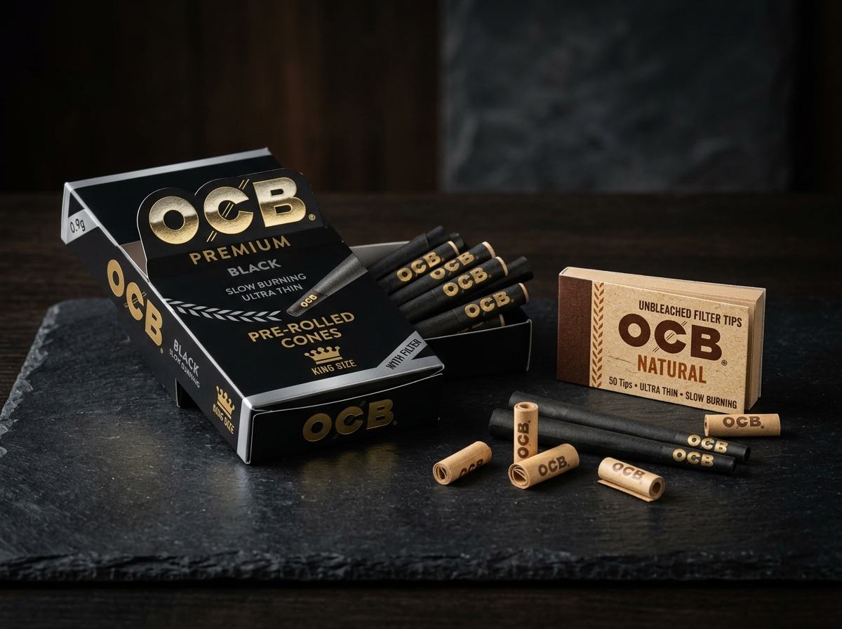 OCB Virgin Unbleached Pre-Rolled Cones (3-Pack)